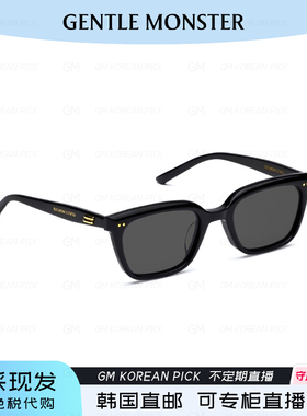 韩国直邮BREEZEBE方形防晒太阳镜GM墨镜男女款黑框GENTLE MONSTER