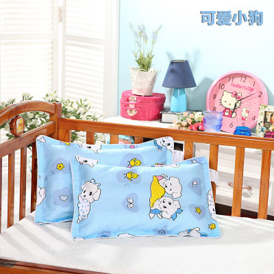 儿童枕头夏天宝宝枕吸汗透气3-6-10岁幼儿园小学生午睡纯棉可水洗