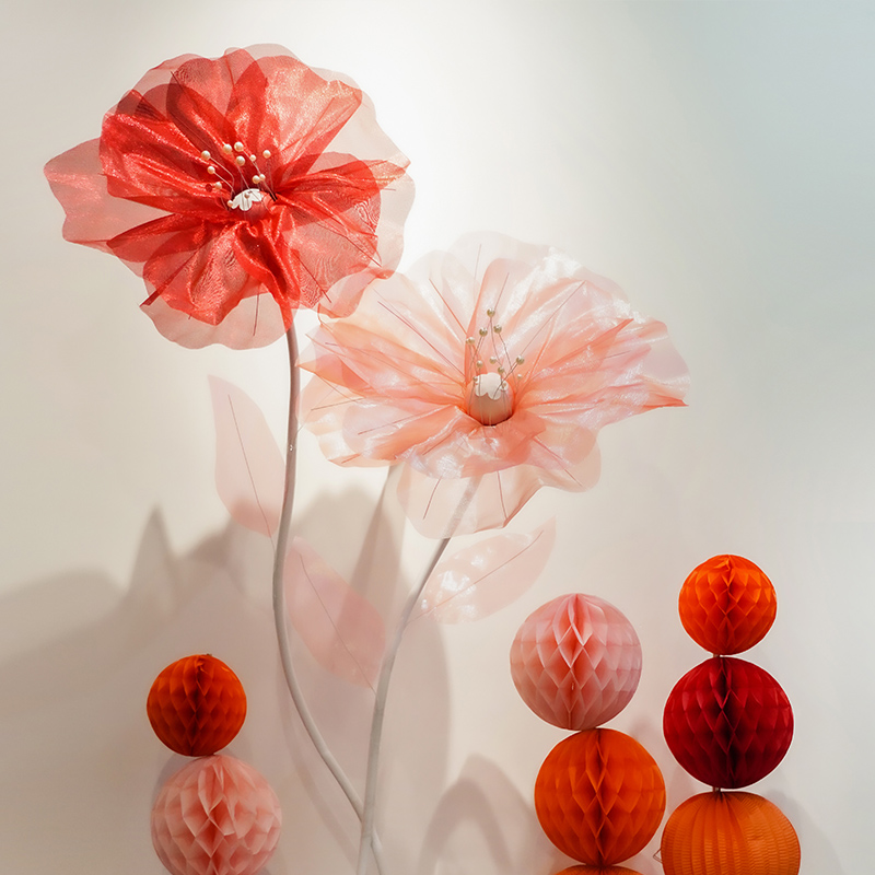 速发吾家婚婚花品婚房装饰摆件新房纱花路引真丝结婚庆婚礼装饰