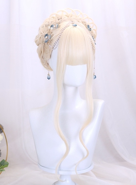 速发lati假发长卷发洛丽塔编发造型常套日发假发长发全头套式发型