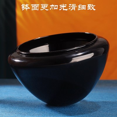 速发钵钵释钵牟尼黑摩尼钵碗藏式用品圣物迦佛钵菩萨摆件铜铁静心