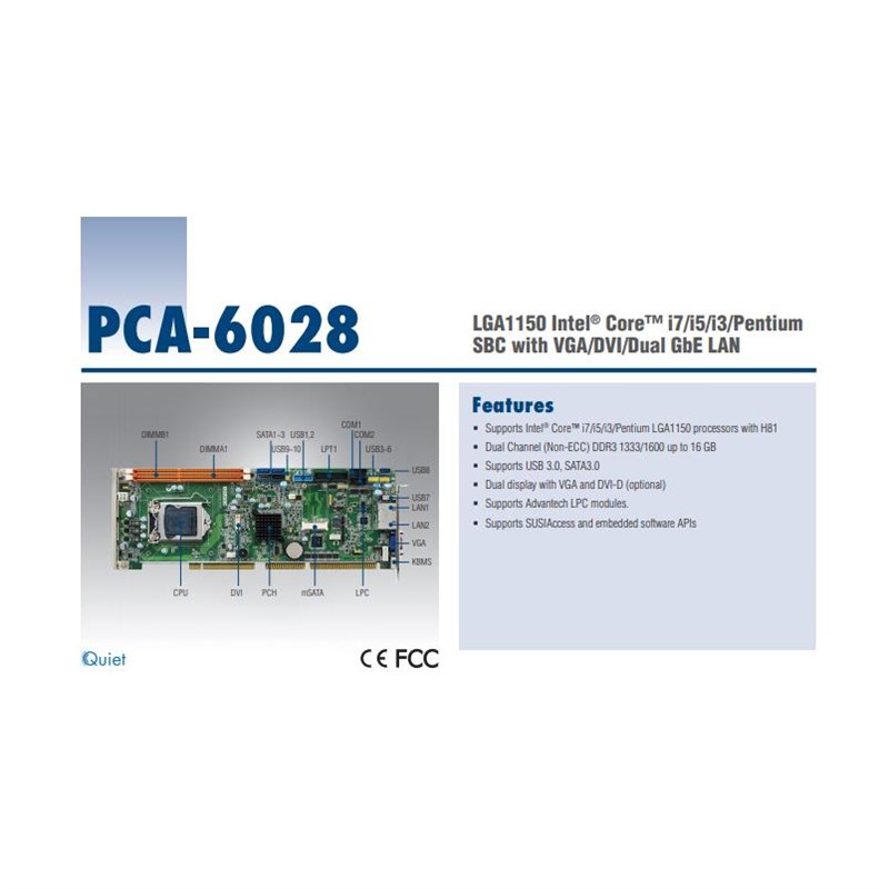 速发研华 PCA-6028G2-00A2E PCA-6028VG-00A1E 长卡4代双网口