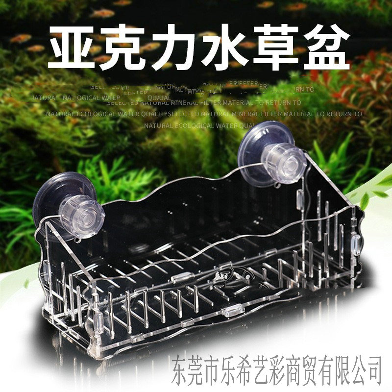 速发盘克力波尔卡杯水植种草杯饲育盆造景器水草盆 吸压种植器