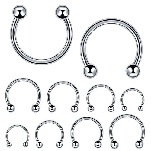 速发10/lot SteRl redy ose Septum Hoop uip eigs CircLl Ba