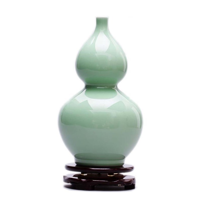 现货速发景德镇陶瓷器影青釉仿古花瓶中式复古客厅玄关装饰品工艺