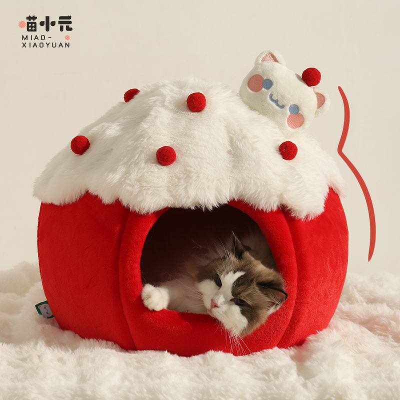 速发超级躲猫窝冬天保暖猫大冬屋封闭式安全感帐篷猫咪睡窝