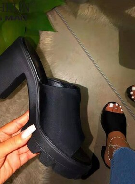 速发2021  Hiph Heels mads SuSr Sexy Akle Strag Ope e