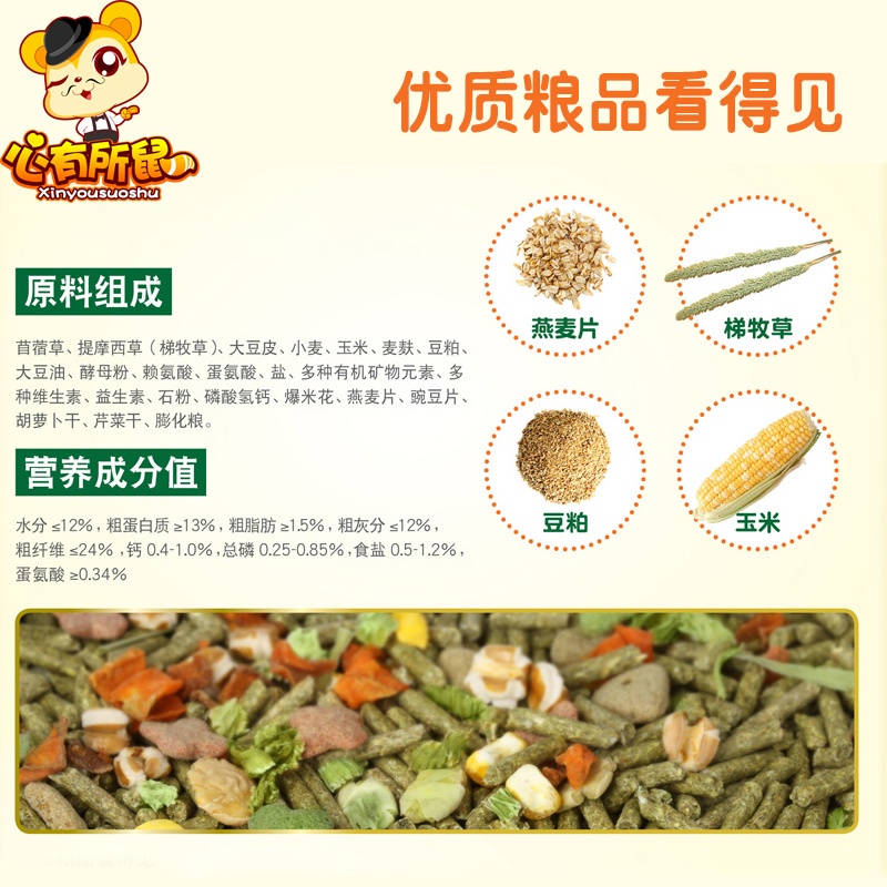 速发Jly成兔粮 兔子主粮 兔饲料 2.5kg
