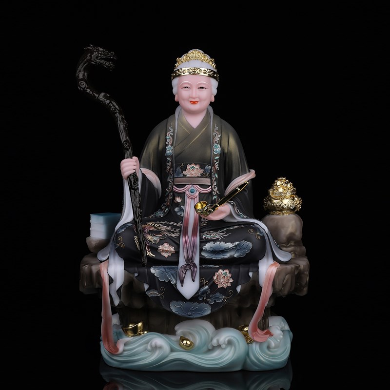 速发典藏黑老太太神像堂口家用供奉黑妈妈佛像东北铁刹山黑奶奶摆