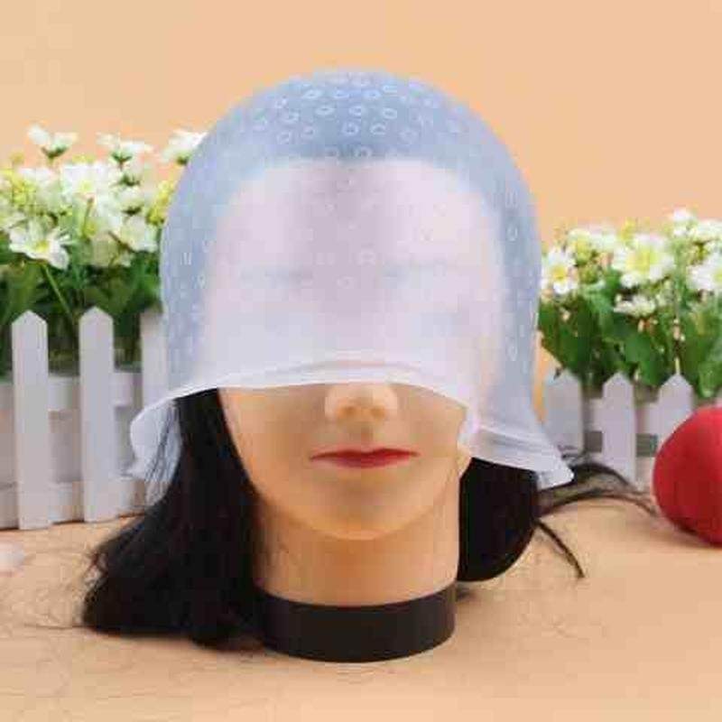 速发工具蓝色染头发头发带钩士头套美发男针挑染帽美发店男染发漂