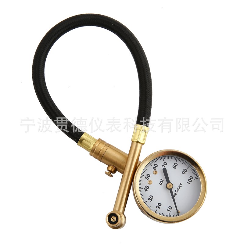 速发胎压表汽车机胎摩托车量压表胎压测量仪车压计带软管卡械表盘