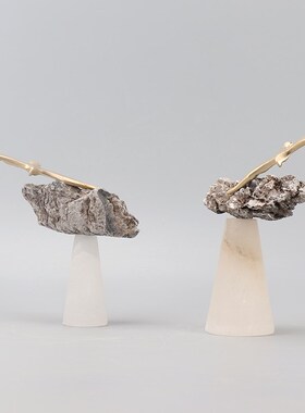 速发新中式禅意西班牙云装大雁摆件酒柜茶几样板房办公室石柜软书