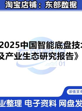 2025中国智能底盘技术及产业生态研究报告 秒发