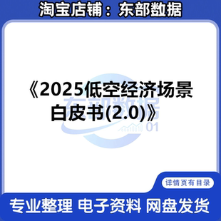 2025低空经济场景白皮书（2.0）
