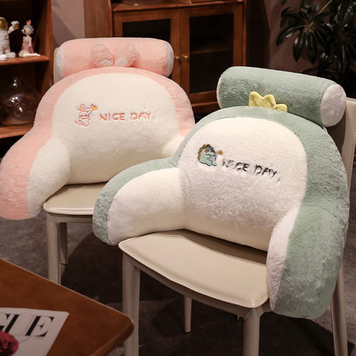 多功能乳胶靠枕冰豆豆绒靠背抱枕冰丝床头靠垫软包护腰靠枕