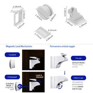 Cabinet Magnetic Locks Children Protection Drawer Lock Kid