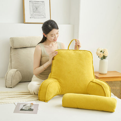久坐护腰床头靠垫软包高级感沙发看电视不塌陷靠背枕飘窗看书腰靠