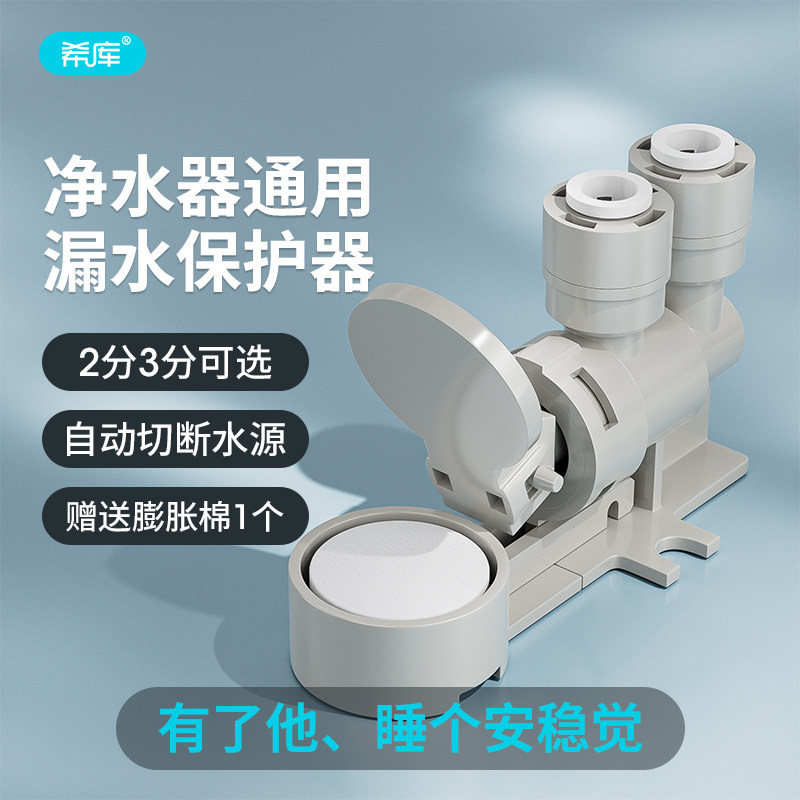 自来水防漏水保护器家用2分3分PE水管净水器直饮机RO纯水机配件
