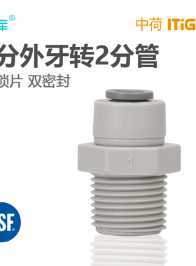 中荷3分外螺纹转2分PE管直接