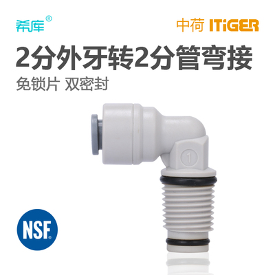 中荷接头2分外丝转2分管带防水圈