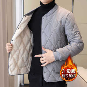 冬季加绒棉衣男外套轻薄百搭保暖内穿内胆小棉袄男士打底棉服外套