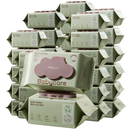 babycare湿巾婴儿手口专用湿纸巾加大加厚新生儿童宝宝家用大包装