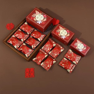 2025新款喜鹊中式喜糖盒喜糖枣生贵子婚礼纸盒搭配礼盒空盒