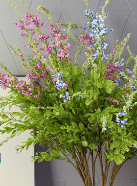 仿真青衣洋苏草花田园家居摆件