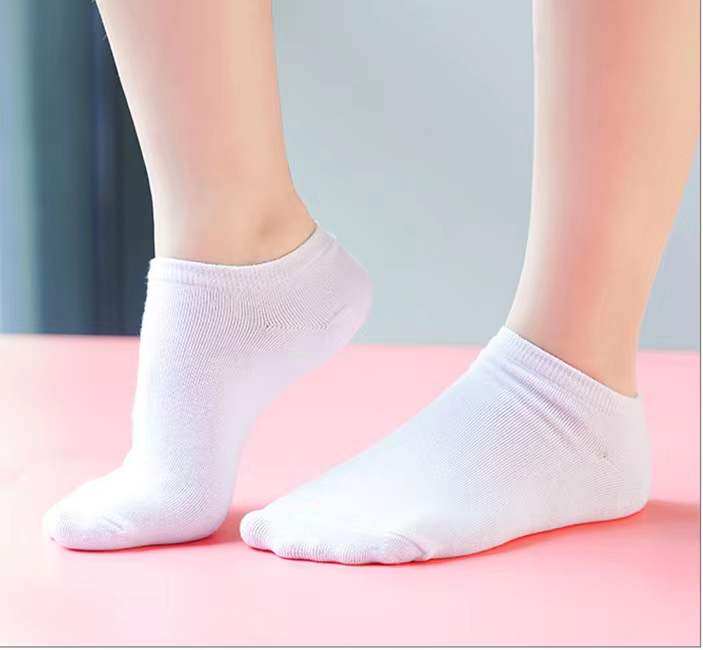 白色舞蹈短袜芭蕾考级短白袜五双装船袜棉袜考级练功短袜