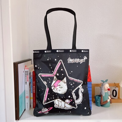 布布家休闲轻便大容量手提包单肩包2339猫咪五星