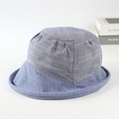 春夏季 休闲出游逛街防UV盆帽女 防晒渔夫帽子女轻薄纯棉遮阳帽时尚