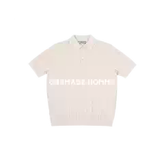 Gremade Old Money Style Dark Striped Jacquard Regular Shoulder Short Wide Lapel Polo Shirt