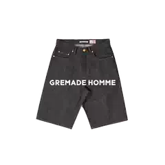 Gremade Japanese Kuroki Five-Point Denim Original Color Retro Low-Waist Board Shorts