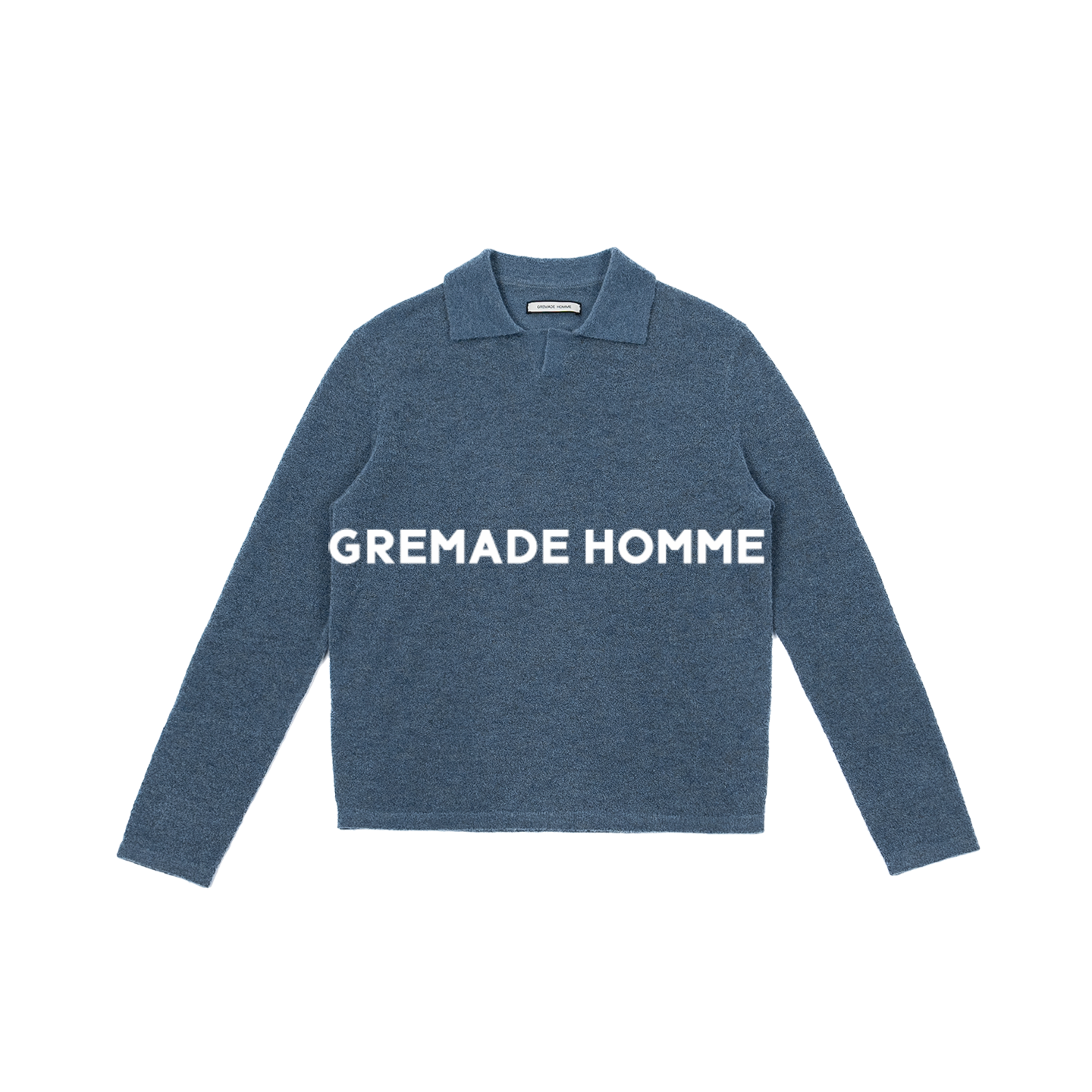 康赛妮羊毛混纺海鸥领POLO毛衣