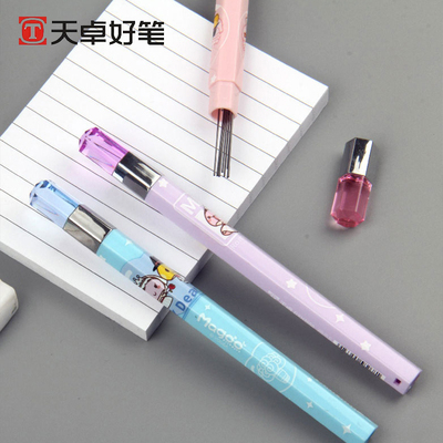 天卓蘑菇卡通钻石铅芯活动铅笔