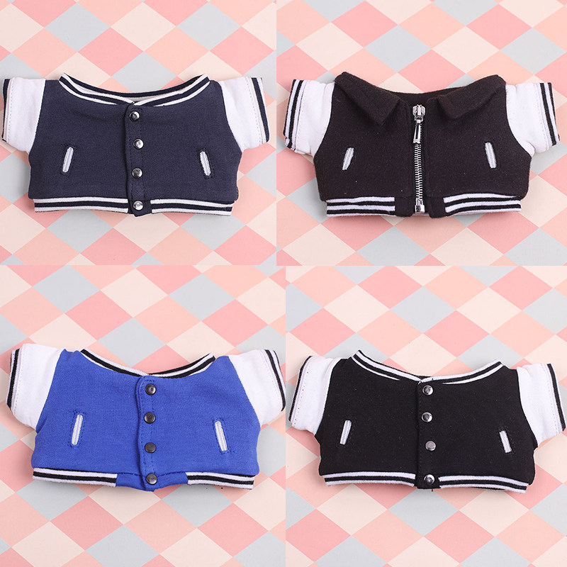 娃衣20cm现货外套工装风衣20厘米棉花娃娃衣服替换装可爱酷男春秋