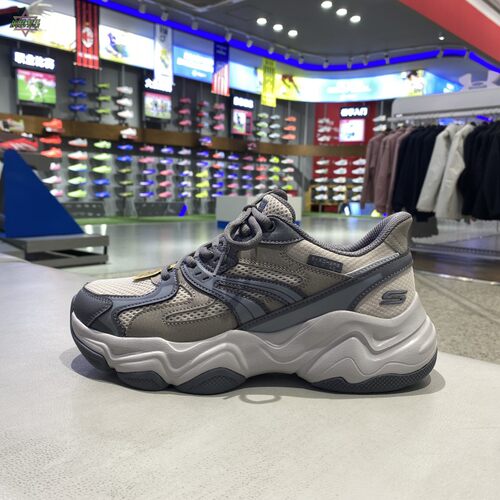 斯凯奇撞色耐磨男休闲鞋