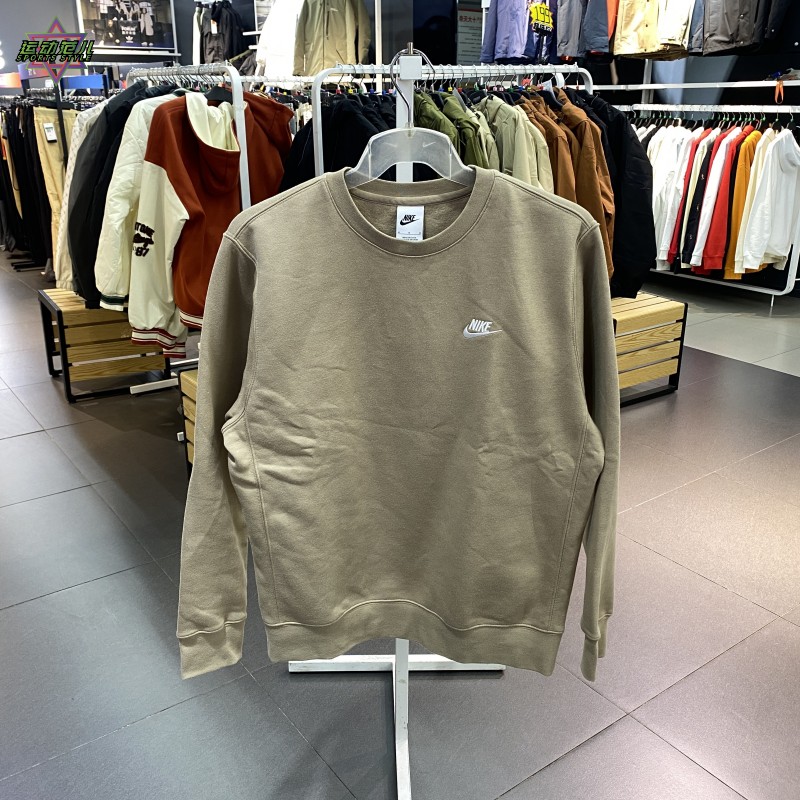 男圆领运动休闲套头衫耐克