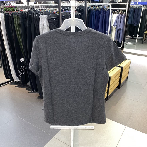 Puma, дышащая спортивная хлопковая футболка с коротким рукавом для отдыха, с печатью вашего логотипа, круглый воротник