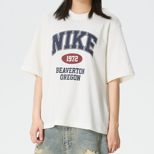 Nike耐克女纯棉透气短袖T恤