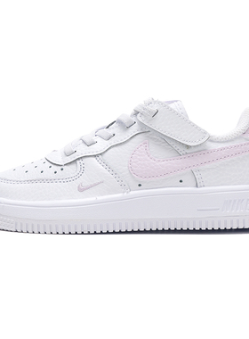 正品耐克Nike FORCE 1 LOW魔术贴运动休闲板鞋儿童鞋II0760-100