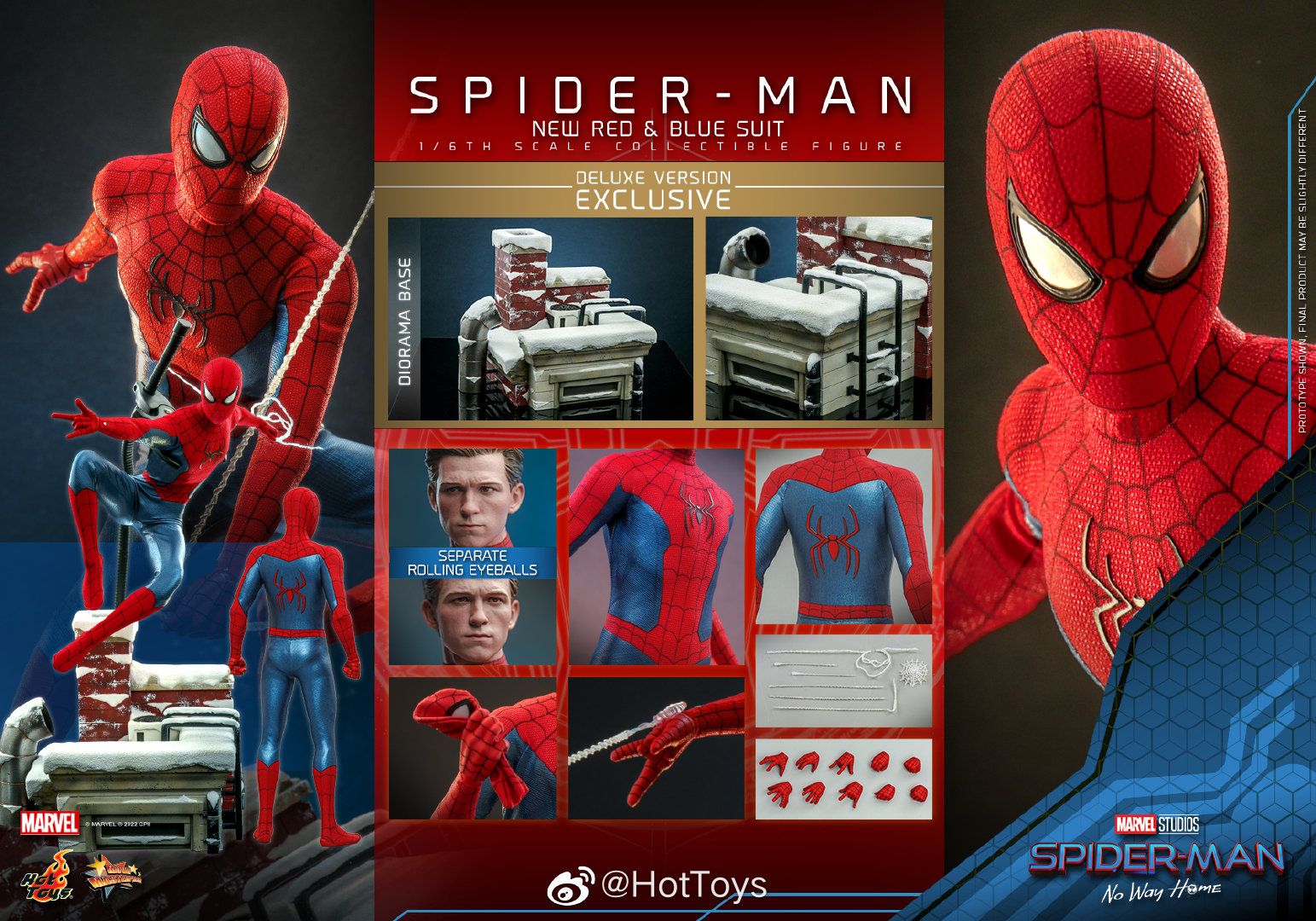 HOTTOYS蜘蛛侠1/6可动眼兵人