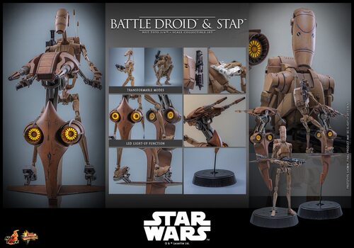 HOTTOYS HT 1/6 MMS887 星球大战 战斗机器人 STAP 套装