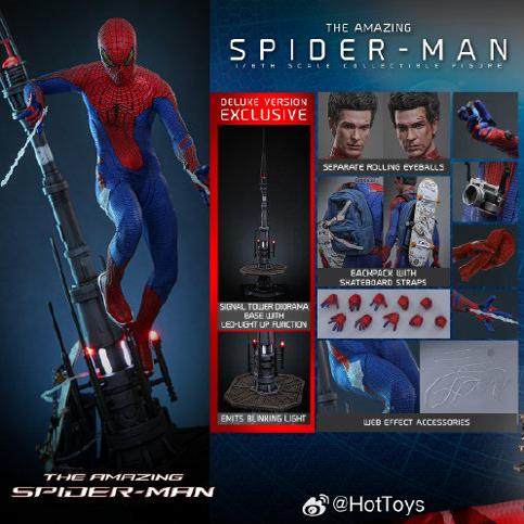 HOTTOYS 超凡蜘蛛侠 安德鲁·加菲尔德 1/6 可动人偶 接单