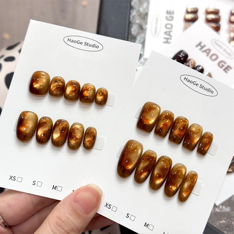 金箔焦糖-豆豆甲秋冬显白晕染款