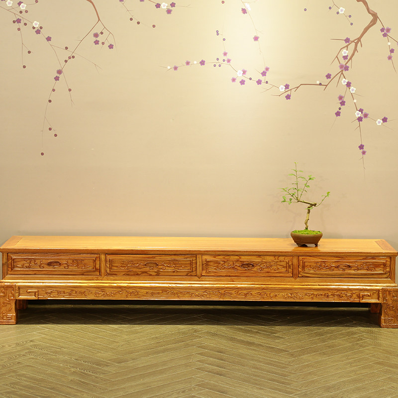 明清中式古典仿古家具四斗电视柜实木榆木地柜矮柜置物电视柜|ruв категории жилой мебели, кабинет, телевизионный шкаф - от Buy2taobao.com для оказания профессиональной услуги покупки агента Taobao