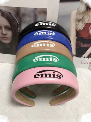 emis韩国发箍新款2026糖果女复古气质皮质发饰发带宋智雅明星同款