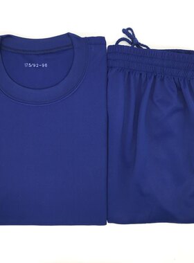 正品新款速干体能训练服套装火焰蓝体能服短袖上衣夏季短裤体能服