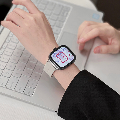 适用vivowatchgt表带液态硅胶磁