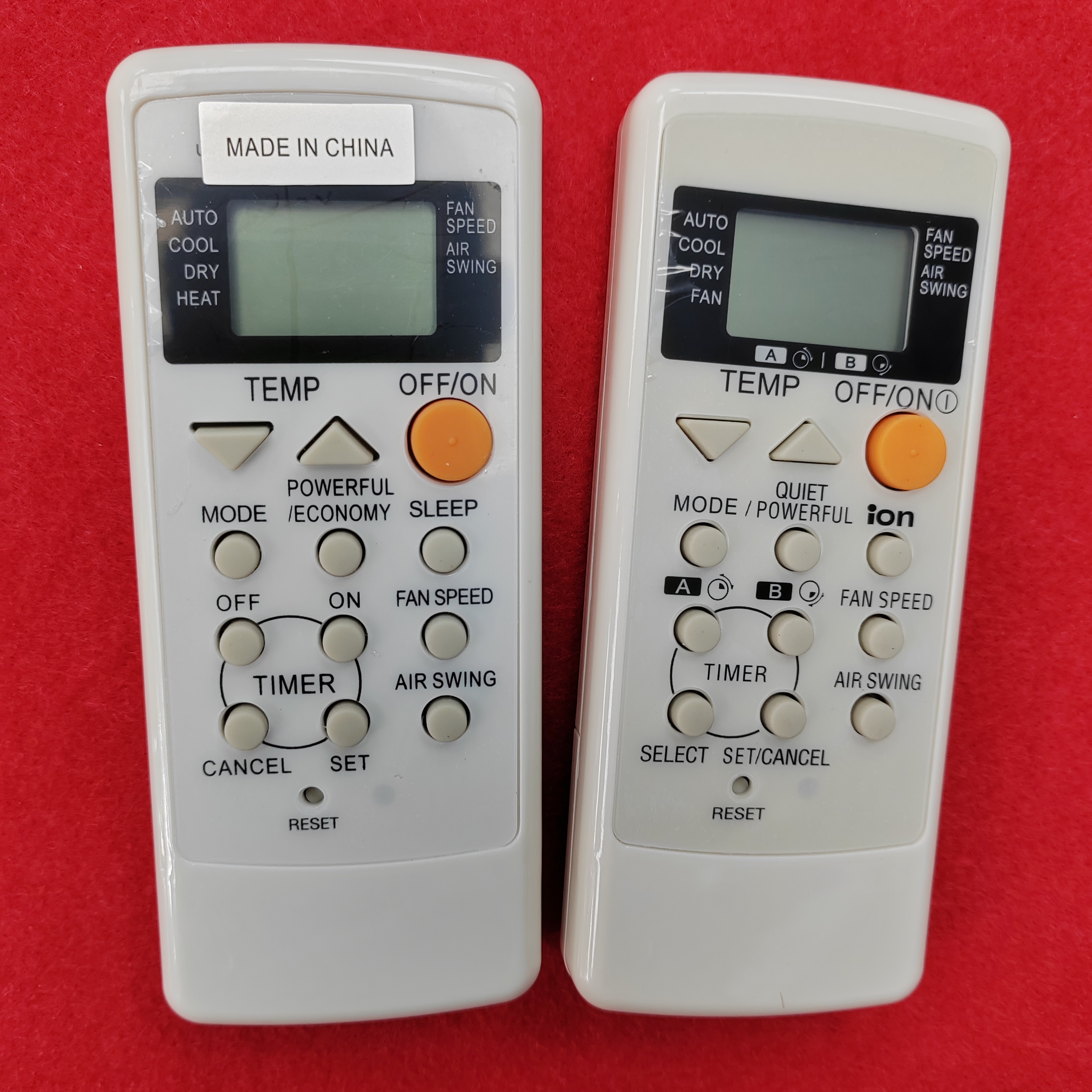 适用Rasonic乐信空调冷气机遥控器A75C2308 2287 2450 2458英文